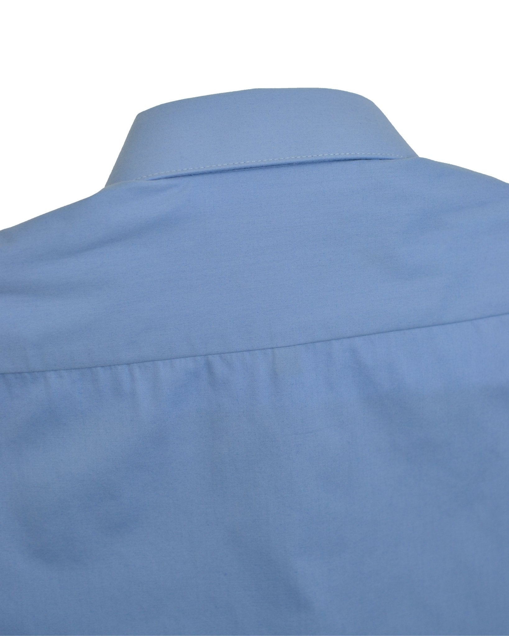 Manchester Camisa de Vestir Lisa Slim Fit con Puño Convertible y Un Bolsillo Mezcla Algodón - Manchester