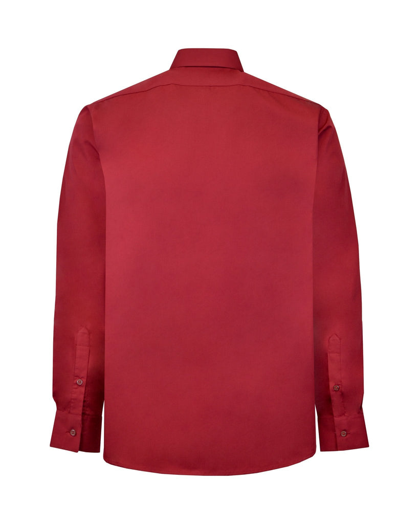 Manchester Camisa de Vestir Lisa Slim Fit con Puño Convertible y Un Bolsillo Mezcla Algodón - Manchester