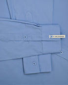 Manchester Camisa de Vestir Lisa Slim Fit con Puño Convertible y Un Bolsillo Mezcla Algodón - Manchester