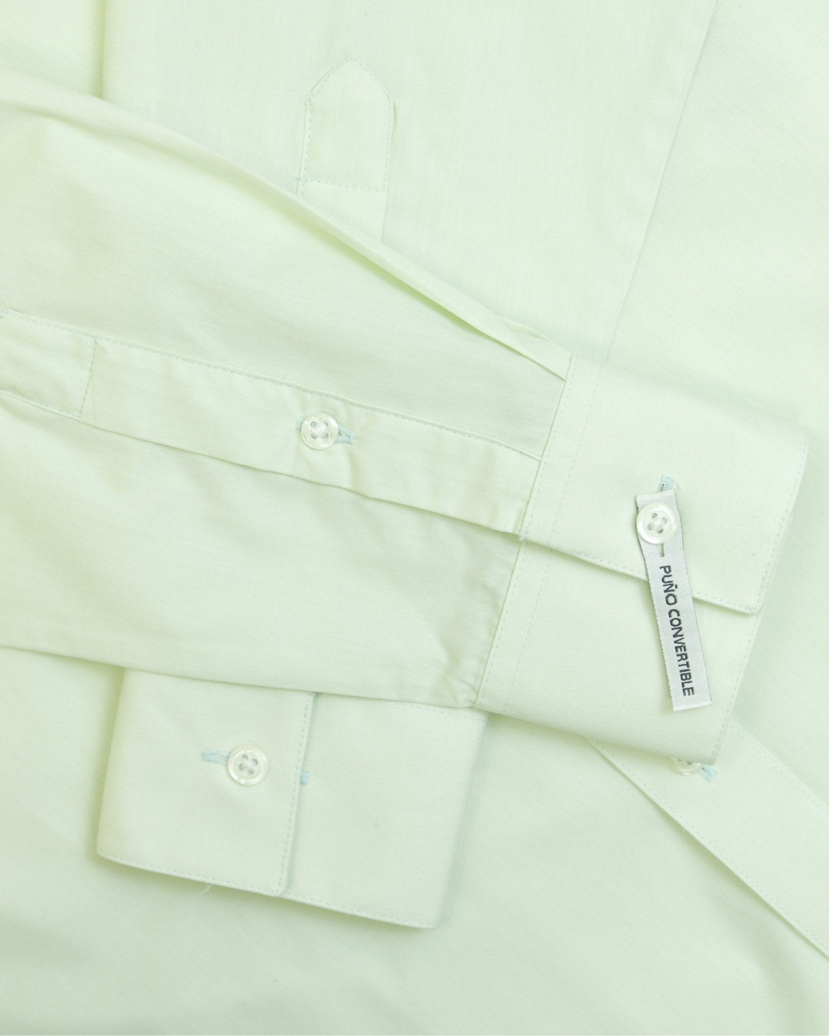 Manchester Camisa de Vestir Lisa Slim Fit con Puño Convertible y Un Bolsillo Mezcla Algodón - Manchester