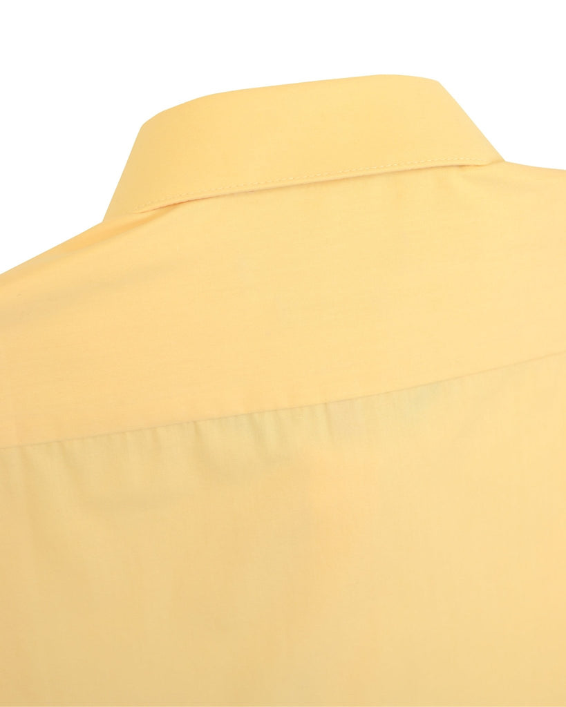 Manchester Camisa de Vestir Lisa Slim Fit con Puño Convertible y Un Bolsillo Mezcla Algodón - Manchester