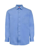 Manchester Camisa de Vestir Lisa Slim Fit con Puño Convertible y Un Bolsillo Mezcla Algodón - Manchester