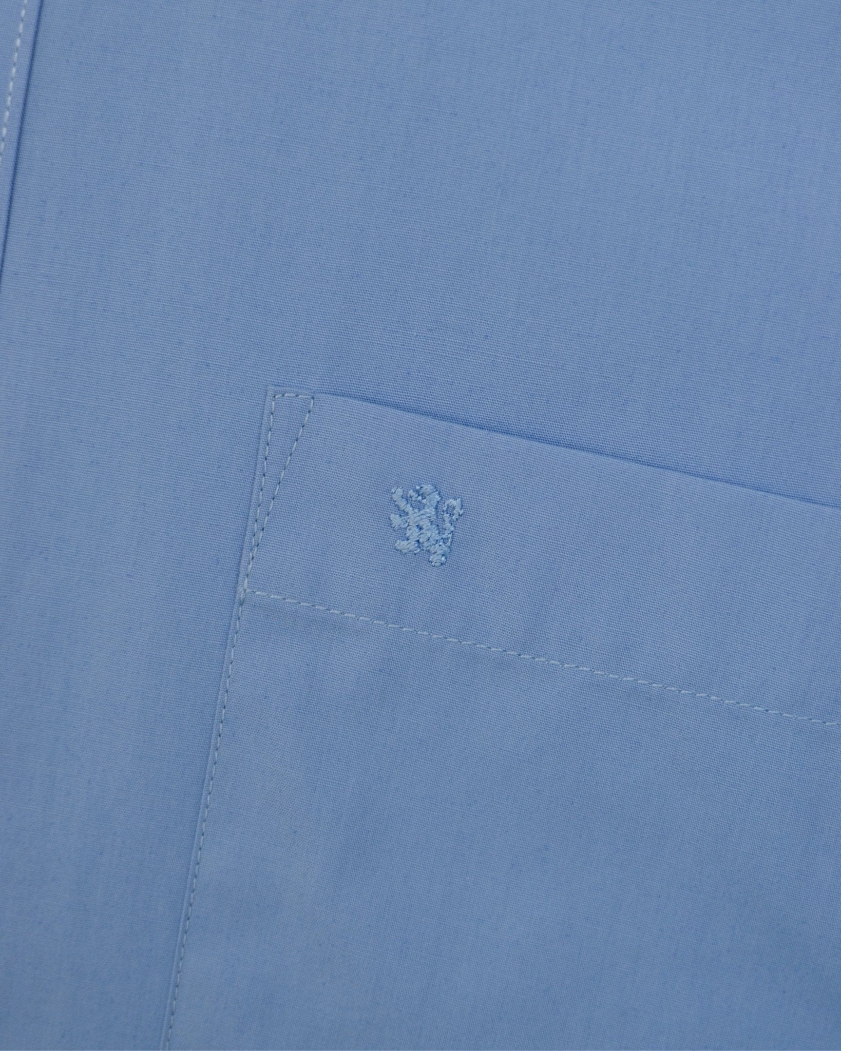 Manchester Camisa de Vestir Lisa Slim Fit con Puño Convertible y Un Bolsillo Mezcla Algodón - Manchester