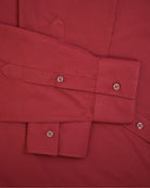 Manchester Camisa de Vestir Lisa Slim Fit con Puño Convertible y Un Bolsillo Mezcla Algodón - Manchester