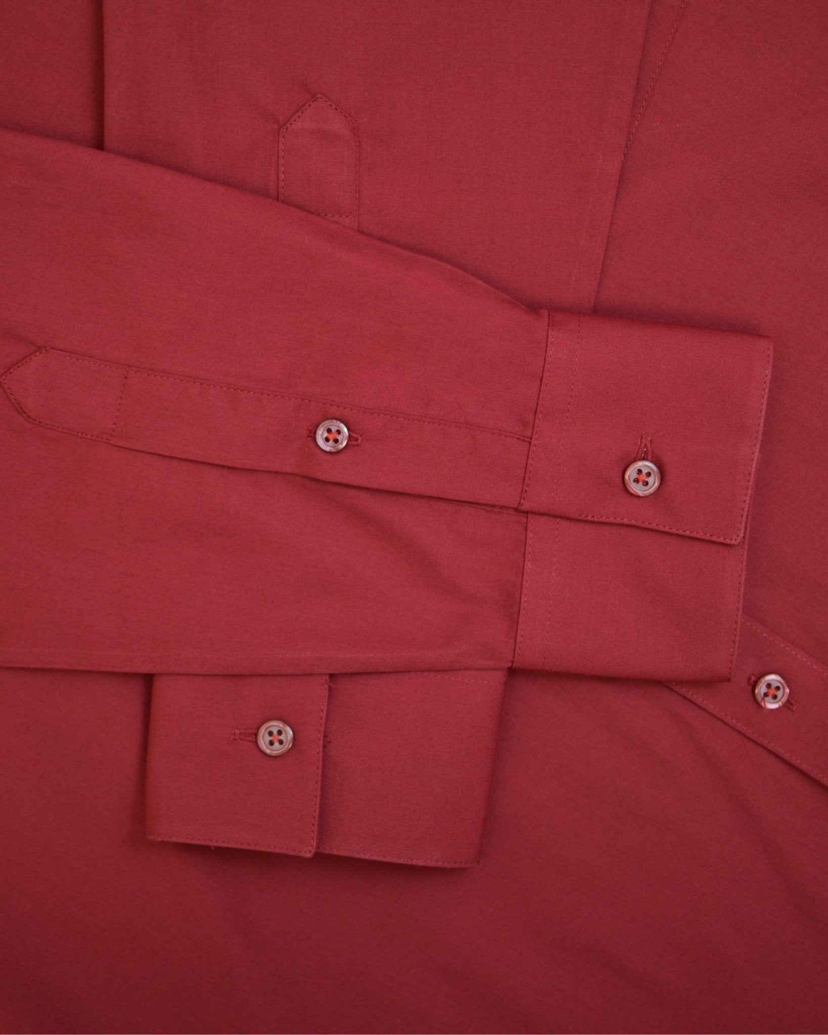 Manchester Camisa de Vestir Lisa Slim Fit con Puño Convertible y Un Bolsillo Mezcla Algodón - Manchester