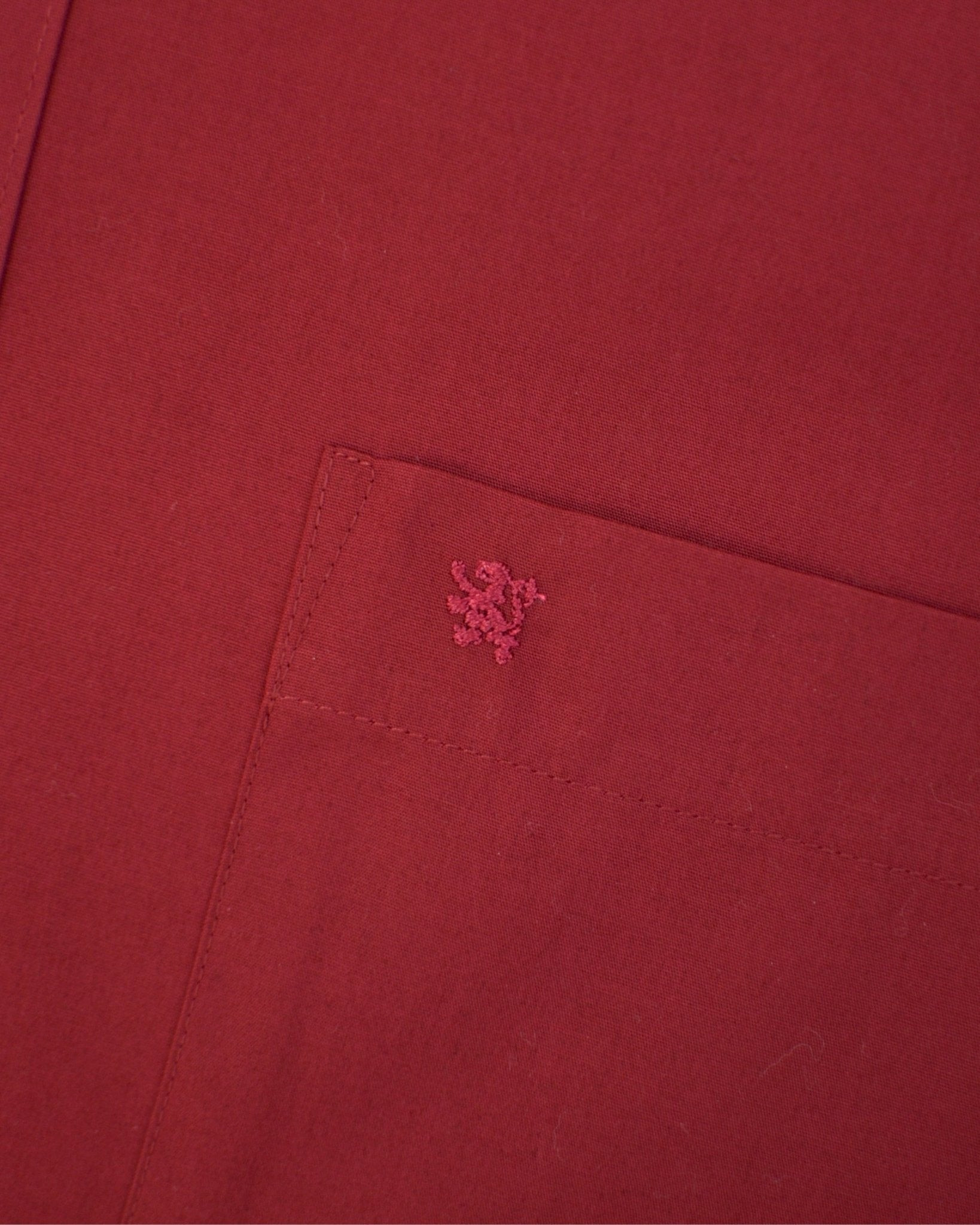Manchester Camisa de Vestir Lisa Slim Fit con Puño Convertible y Un Bolsillo Mezcla Algodón - Manchester
