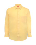 Manchester Camisa de Vestir Lisa Slim Fit con Puño Convertible y Un Bolsillo Mezcla Algodón - Manchester