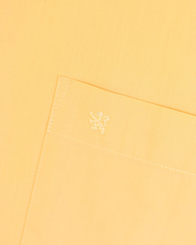 Manchester Camisa de Vestir Lisa Slim Fit con Puño Convertible y Un Bolsillo Mezcla Algodón - Manchester