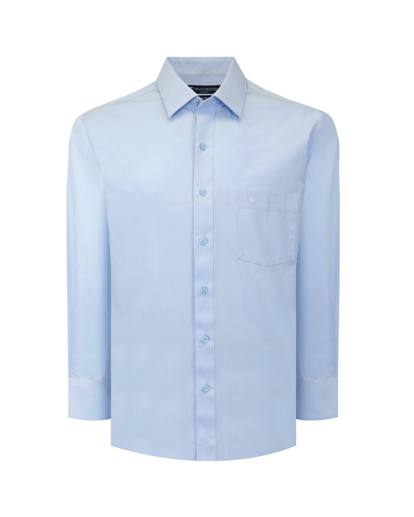 Manchester Camisa de Vestir Mezcla de Algodón y Poliéster - Cuello Ajustable - Manchester