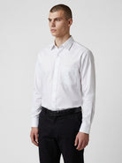 Manchester Camisa de Vestir Mezcla de Algodón y Poliéster - Cuello Ajustable - Manchester