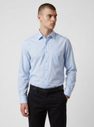 Manchester Camisa de Vestir Mezcla de Algodón y Poliéster - Cuello Ajustable - Manchester