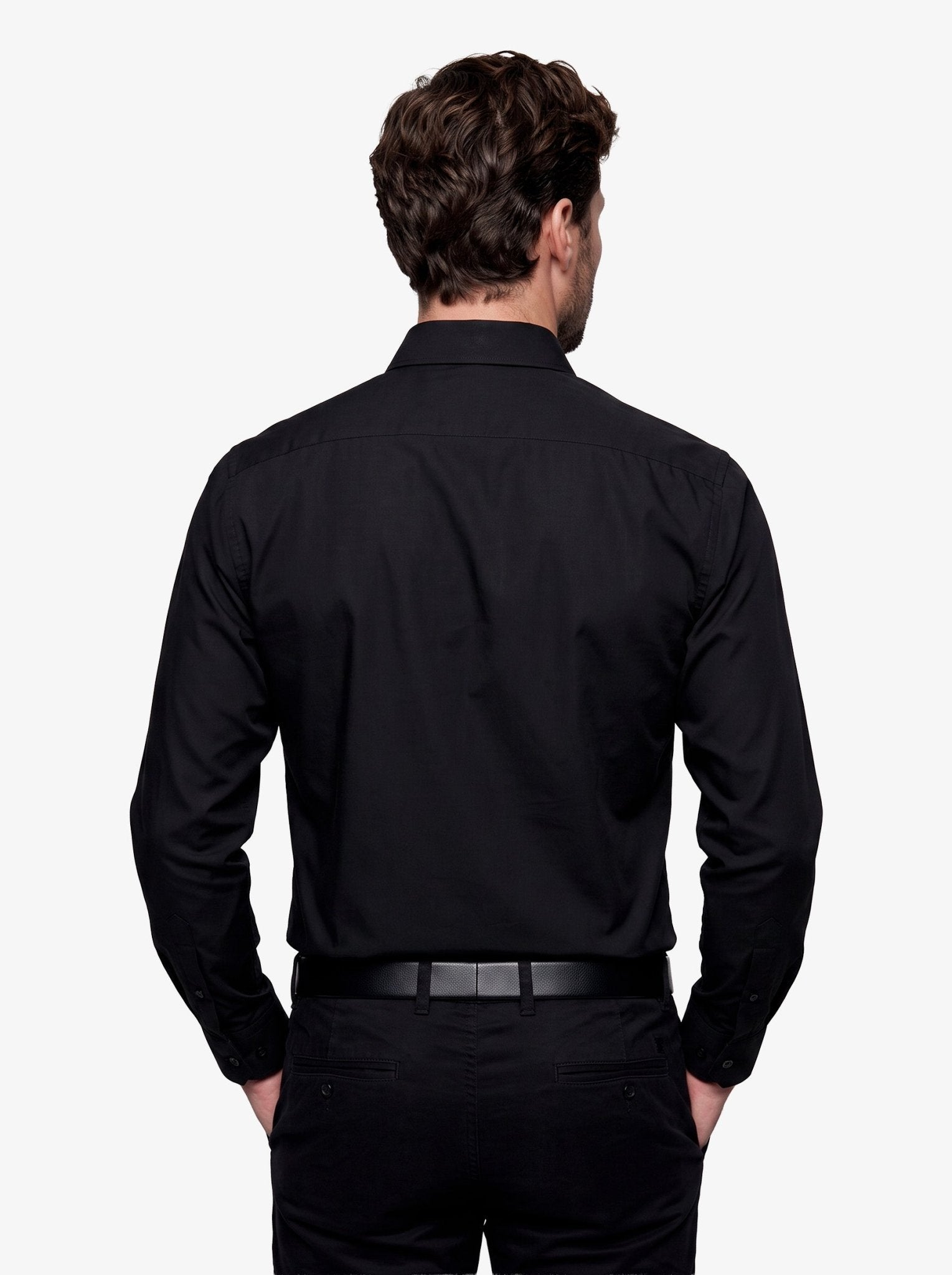 Manchester Camisa de Vestir Mezcla de Algodón y Poliéster - Cuello Ajustable - Manchester