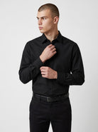 Manchester Camisa de Vestir Mezcla de Algodón y Poliéster - Cuello Ajustable - Manchester