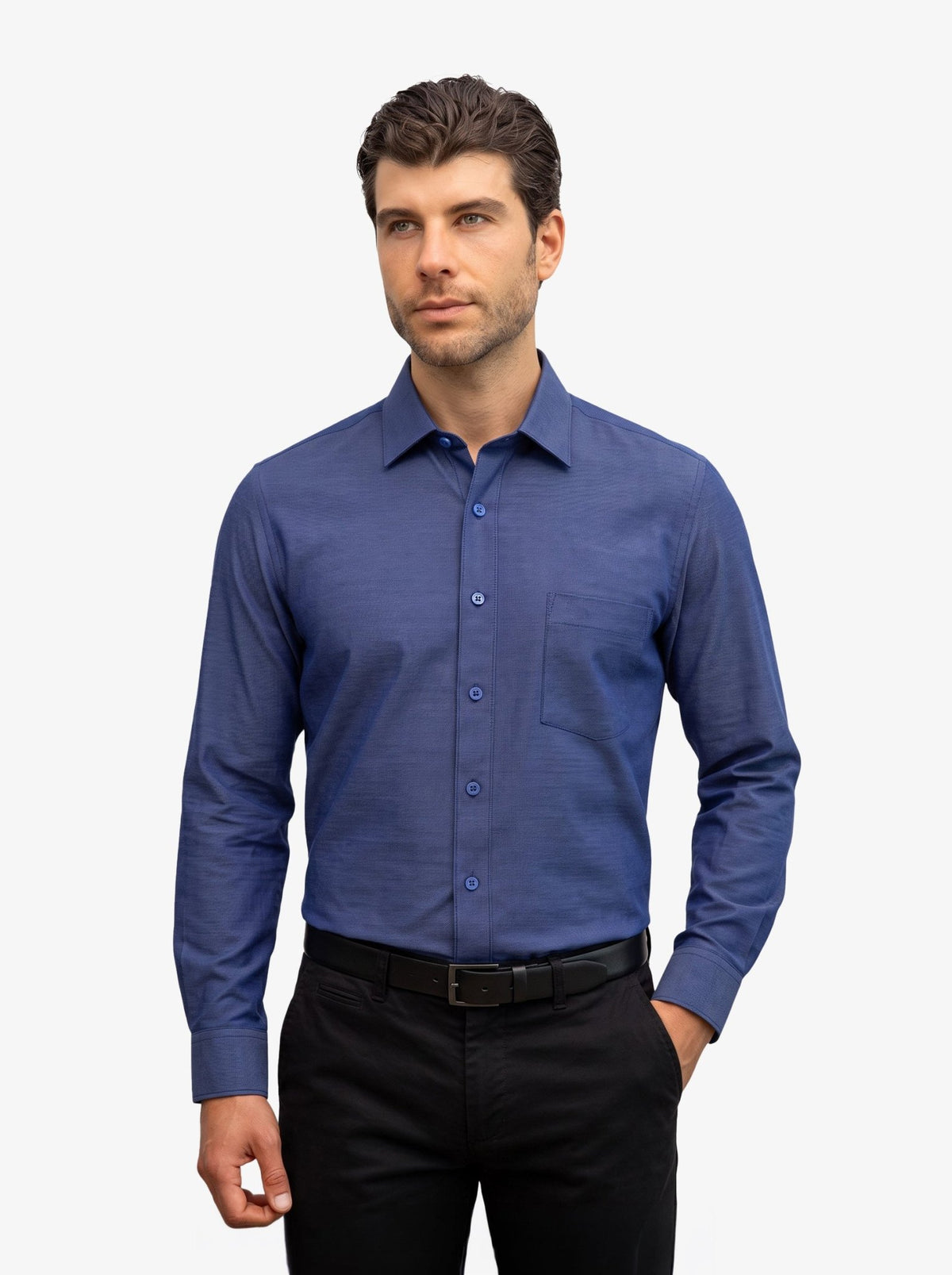 Manchester Camisa de Vestir Premium Cuello Ajustable - Manchester