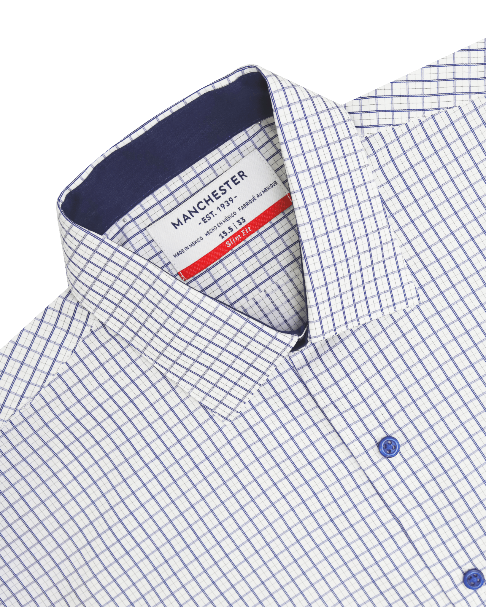 Manchester Camisa de Vestir Rayas Finas Slim Fit - Manchester