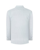 Manchester Camisa de Vestir Regular Fit con Diseño de Círculos Pequeños en Algodón y Puño Convertible - Manchester