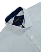 Manchester Camisa de Vestir Regular Fit con Diseño de Círculos Pequeños en Algodón y Puño Convertible - Manchester