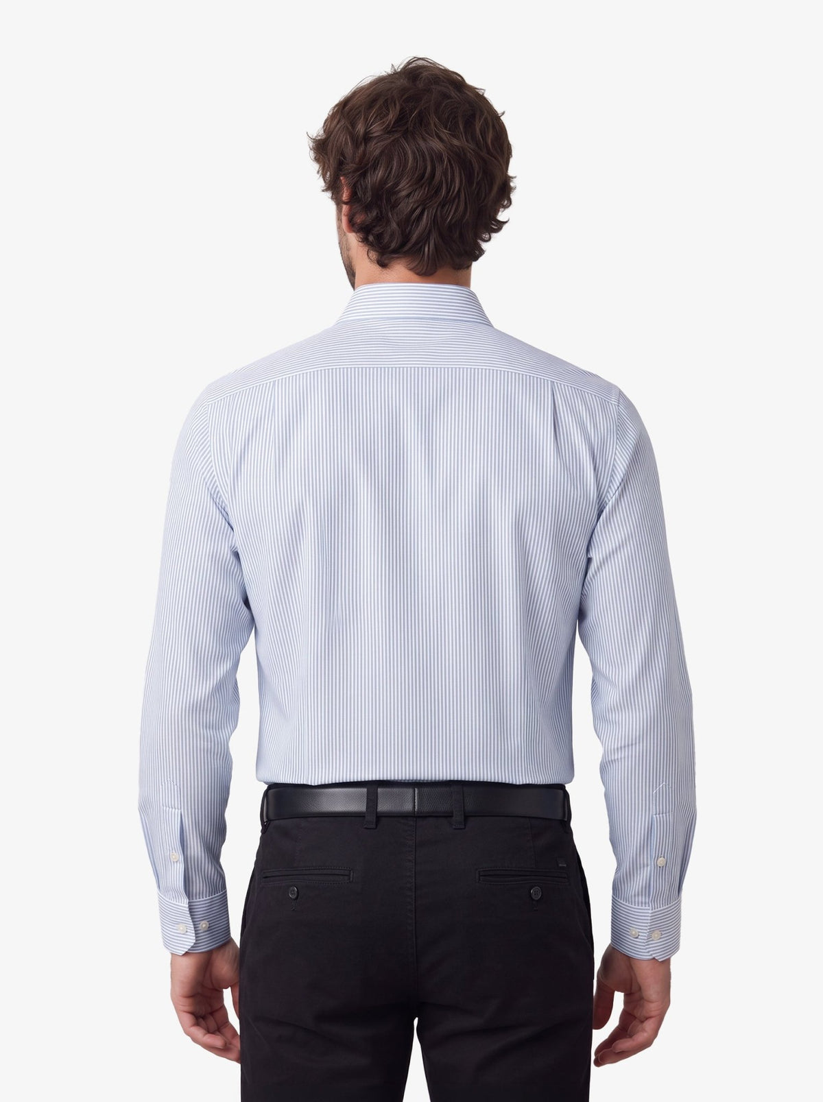 Manchester Camisa de Vestir Regular Fit con Rayas en Algodón y Poliéster - Manchester