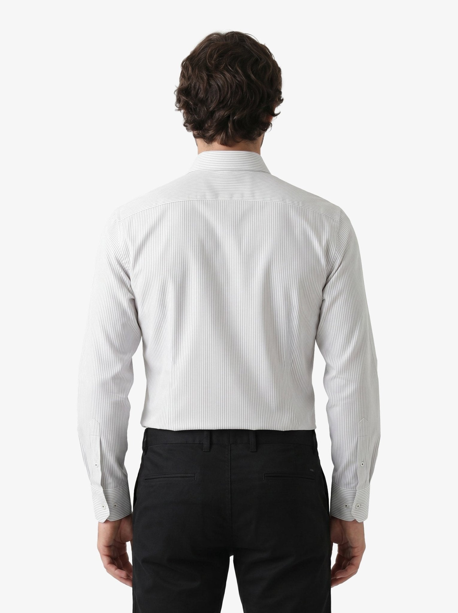 Manchester Camisa de Vestir Regular Fit con Rayas en Algodón y Poliéster - Manchester