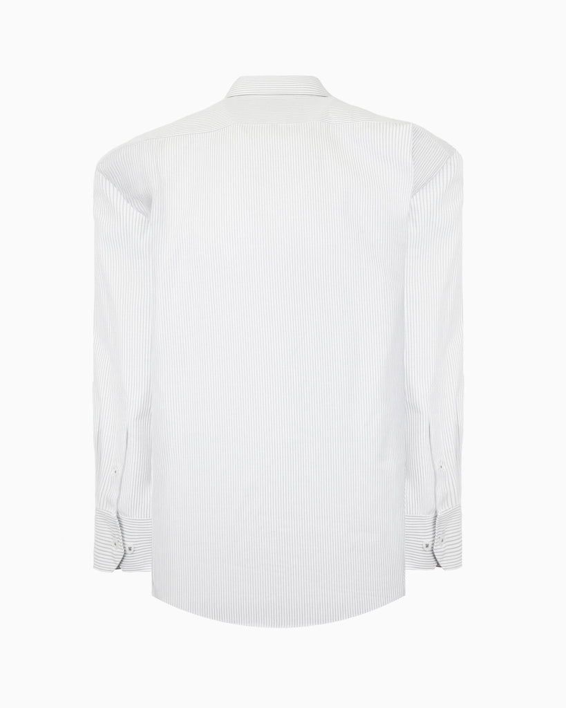 Manchester Camisa de Vestir Regular Fit con Rayas en Algodón y Poliéster - Manchester