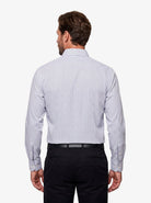 Manchester Camisa de Vestir Regular Fit Estampado de Cuadros Pequeños en Algodón-Poliéster - Manchester