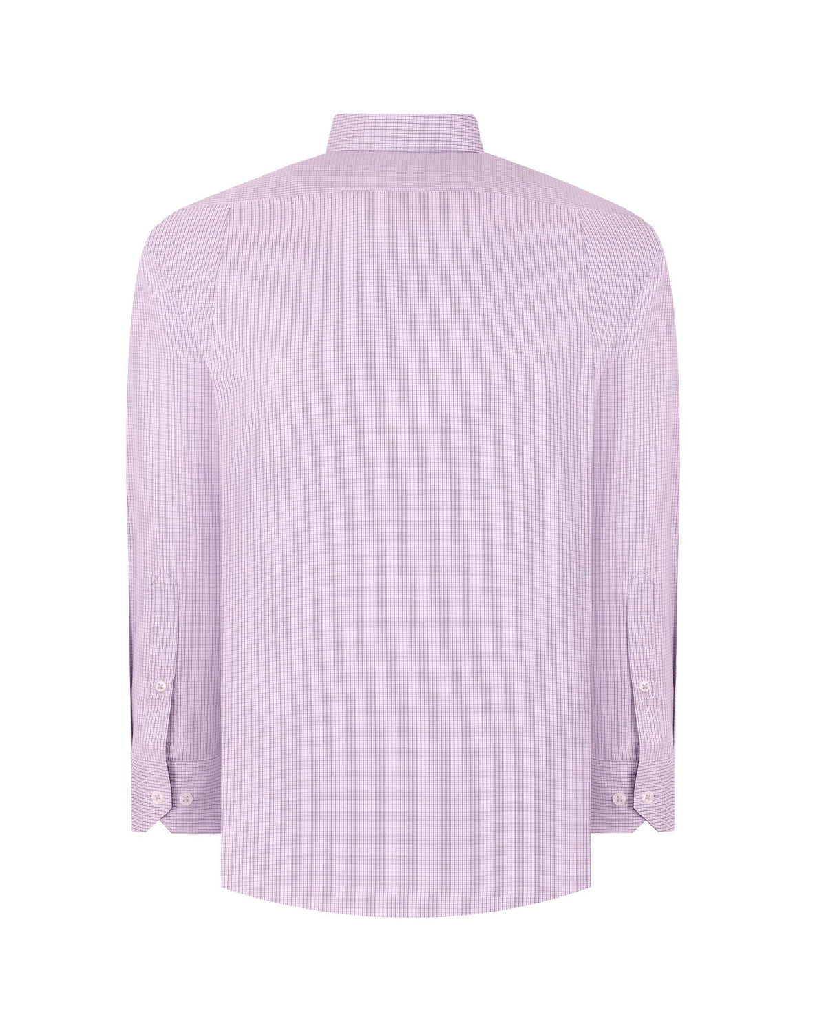 Manchester Camisa de Vestir Regular Fit Estampado de Cuadros Pequeños en Algodón-Poliéster - Manchester