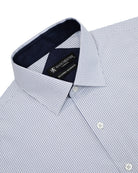 Manchester Camisa de Vestir Regular Fit Estampado de Cuadros Pequeños en Algodón-Poliéster - Manchester