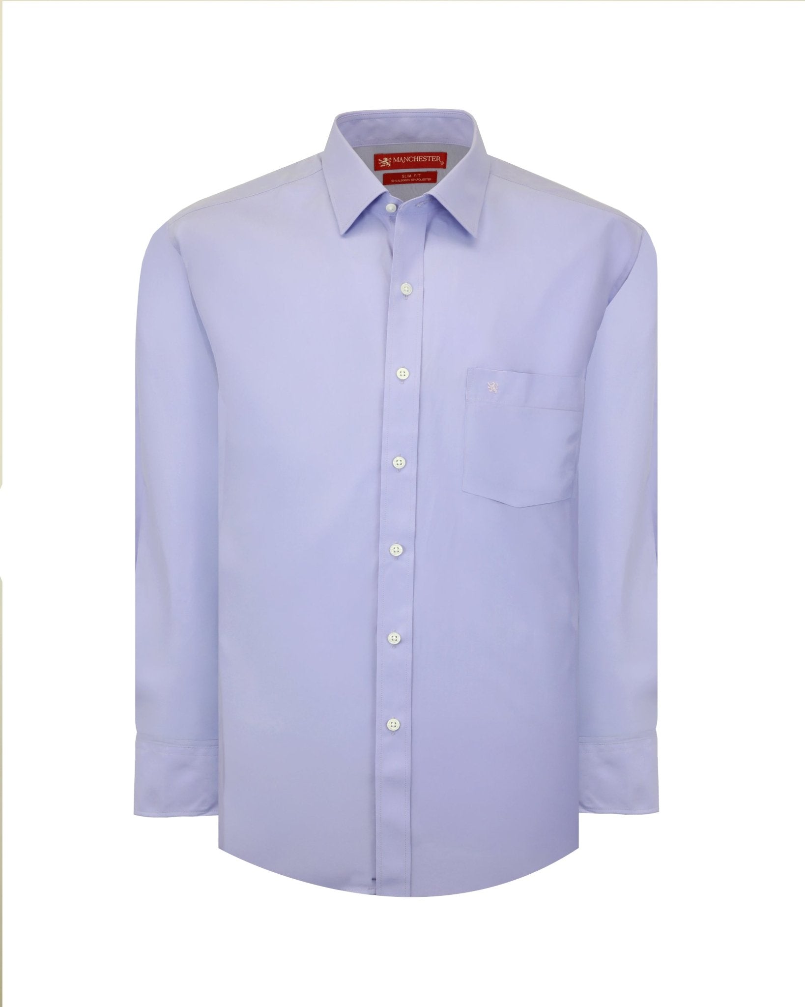 Manchester Camisa de Vestir Slim Fit Algodón y Poliéster- Manga Larga - Manchester