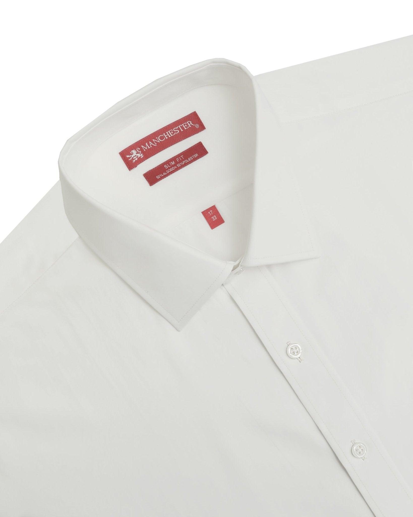 Manchester Camisa de Vestir Slim Fit Algodón y Poliéster- Manga Larga - Manchester