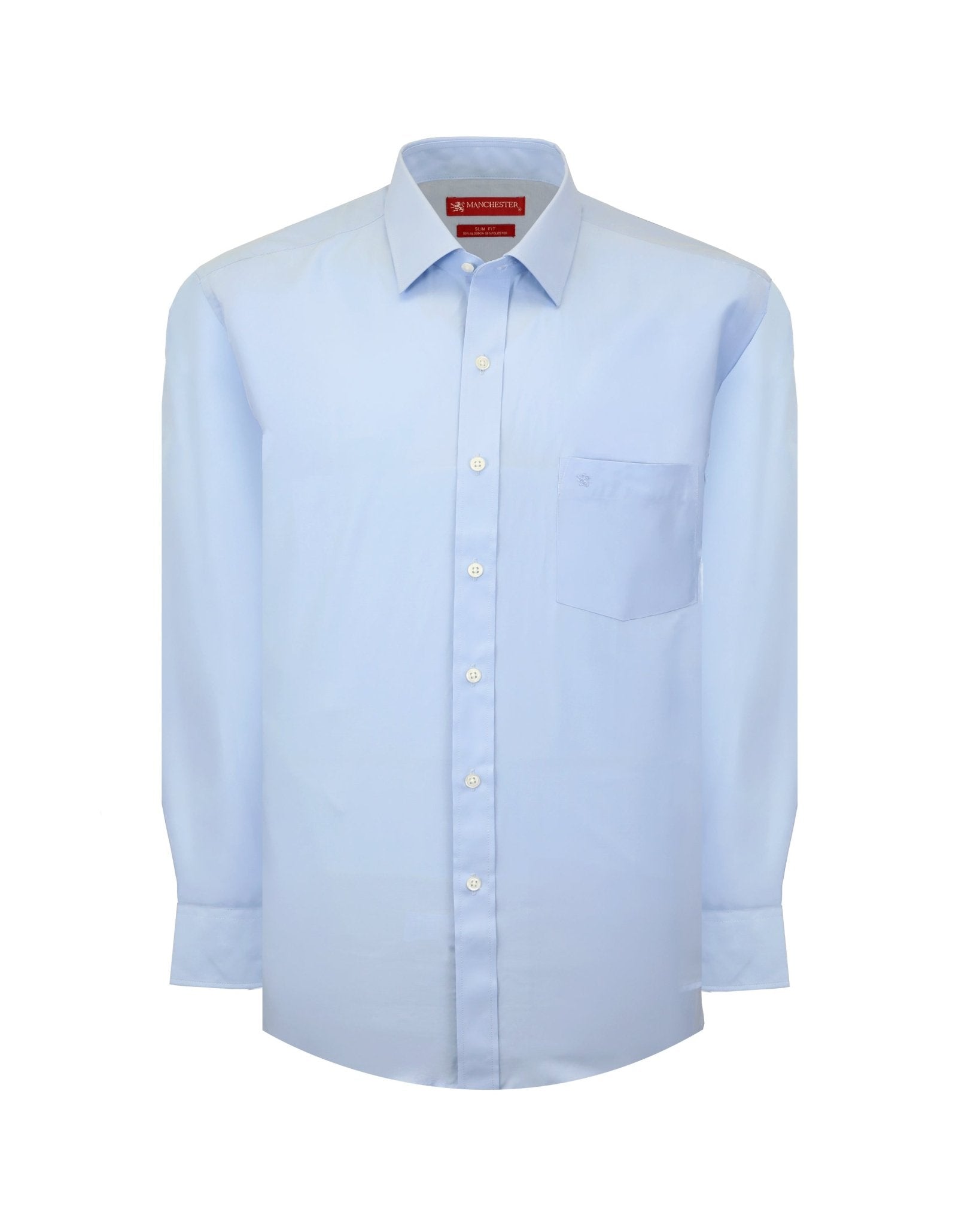 Manchester Camisa de Vestir Slim Fit Algodón y Poliéster- Manga Larga - Manchester