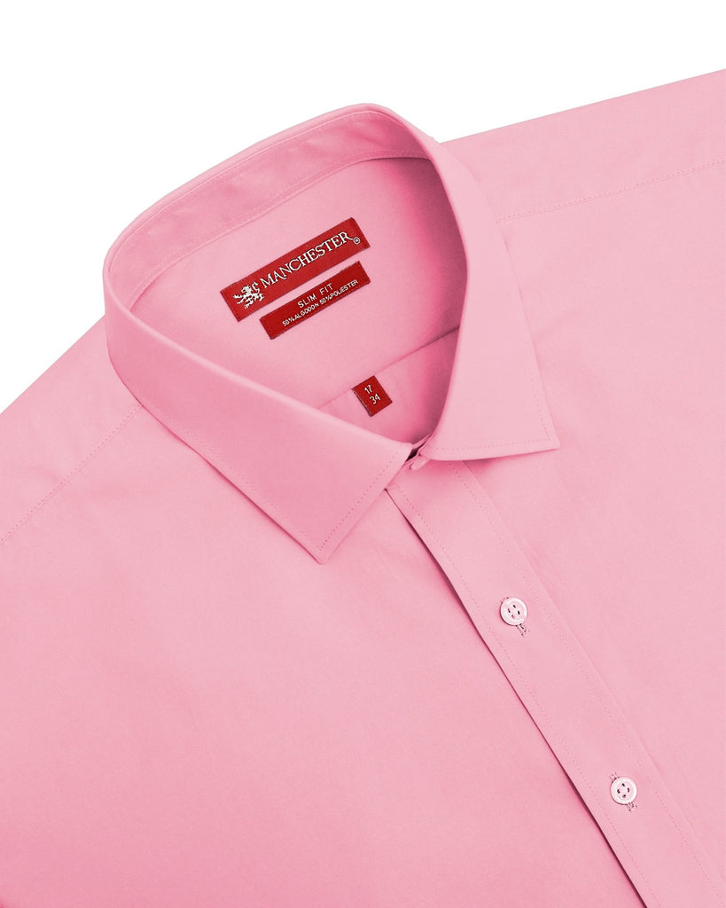 Manchester Camisa de Vestir Slim Fit Algodón y Poliéster - Manga Larga - Manchester