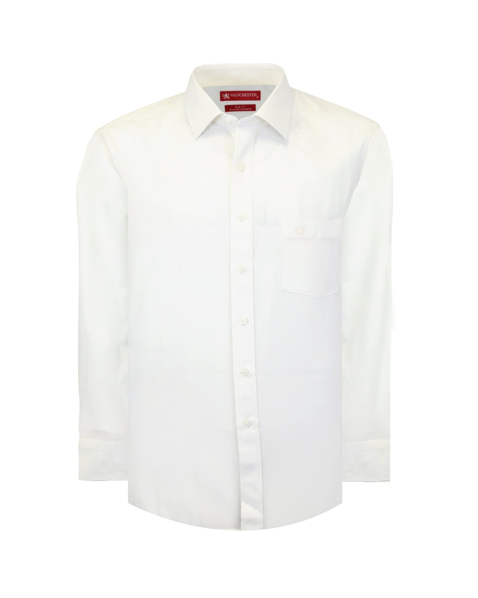 Manchester Camisa de Vestir Slim Fit Algodón y Poliéster- Manga Larga - Manchester