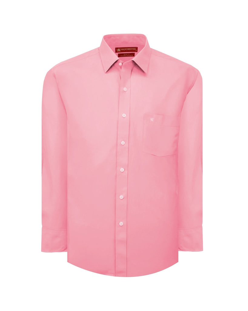 Manchester Camisa de Vestir Slim Fit Algodón y Poliéster - Manga Larga - Manchester