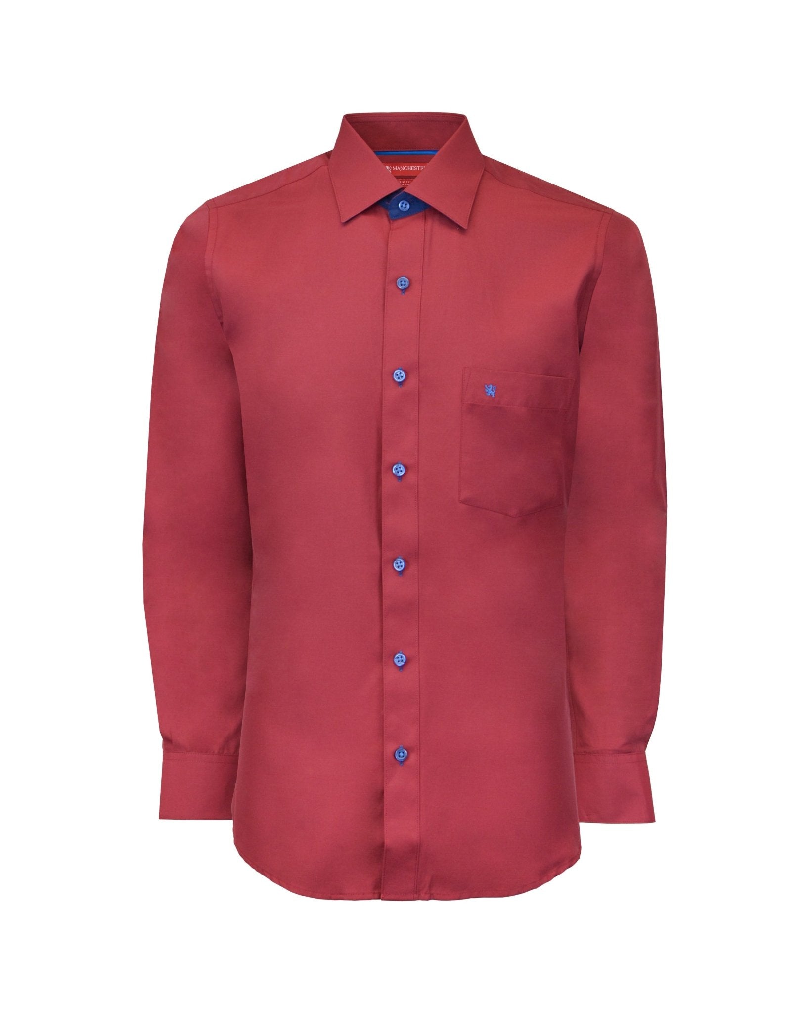 Manchester Camisa de Vestir Slim Fit Algodón y Poliéster Manga Larga - Manchester