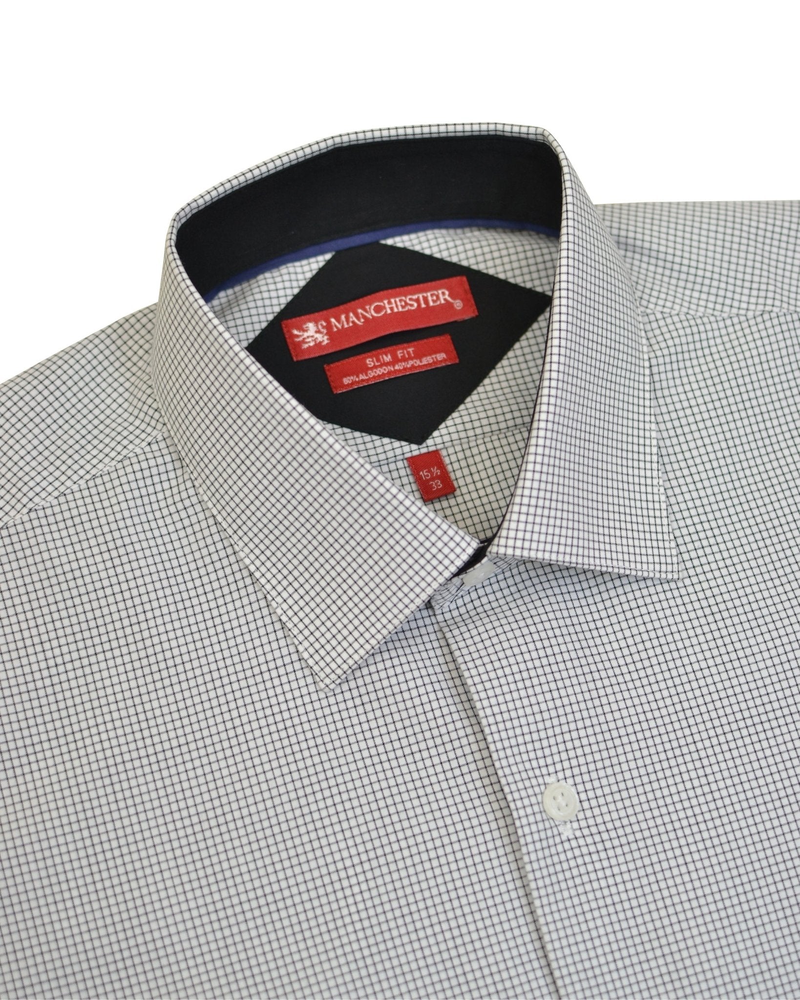 Manchester Camisa de Vestir Slim Fit Algodón y Poliéster - Manga Larga - Manchester