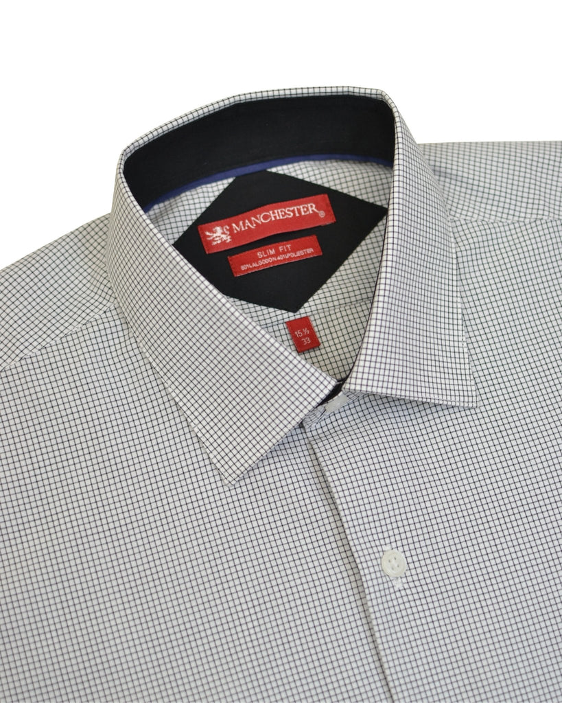 Manchester Camisa de Vestir Slim Fit Algodón y Poliéster - Manga Larga - Manchester