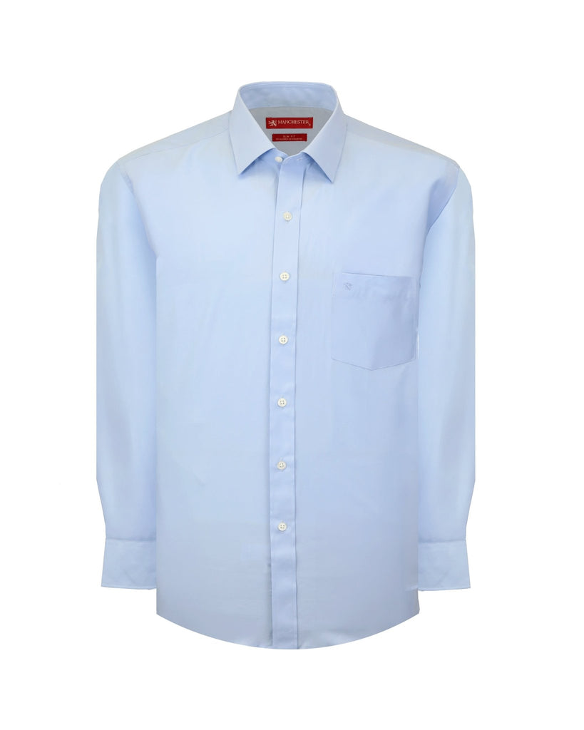 Manchester Camisa de Vestir Slim Fit Algodón y Poliéster - Manga Larga - Manchester
