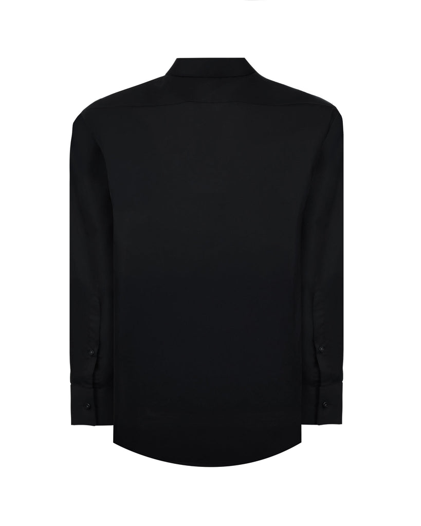 Manchester Camisa de Vestir Slim Fit con Cuello Ajustable y Puño Convertible de Algodón y Poliéster - Manchester