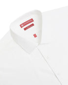 Manchester Camisa de Vestir Slim Fit con Cuello Ajustable y Puño Convertible de Algodón y Poliéster - Manchester