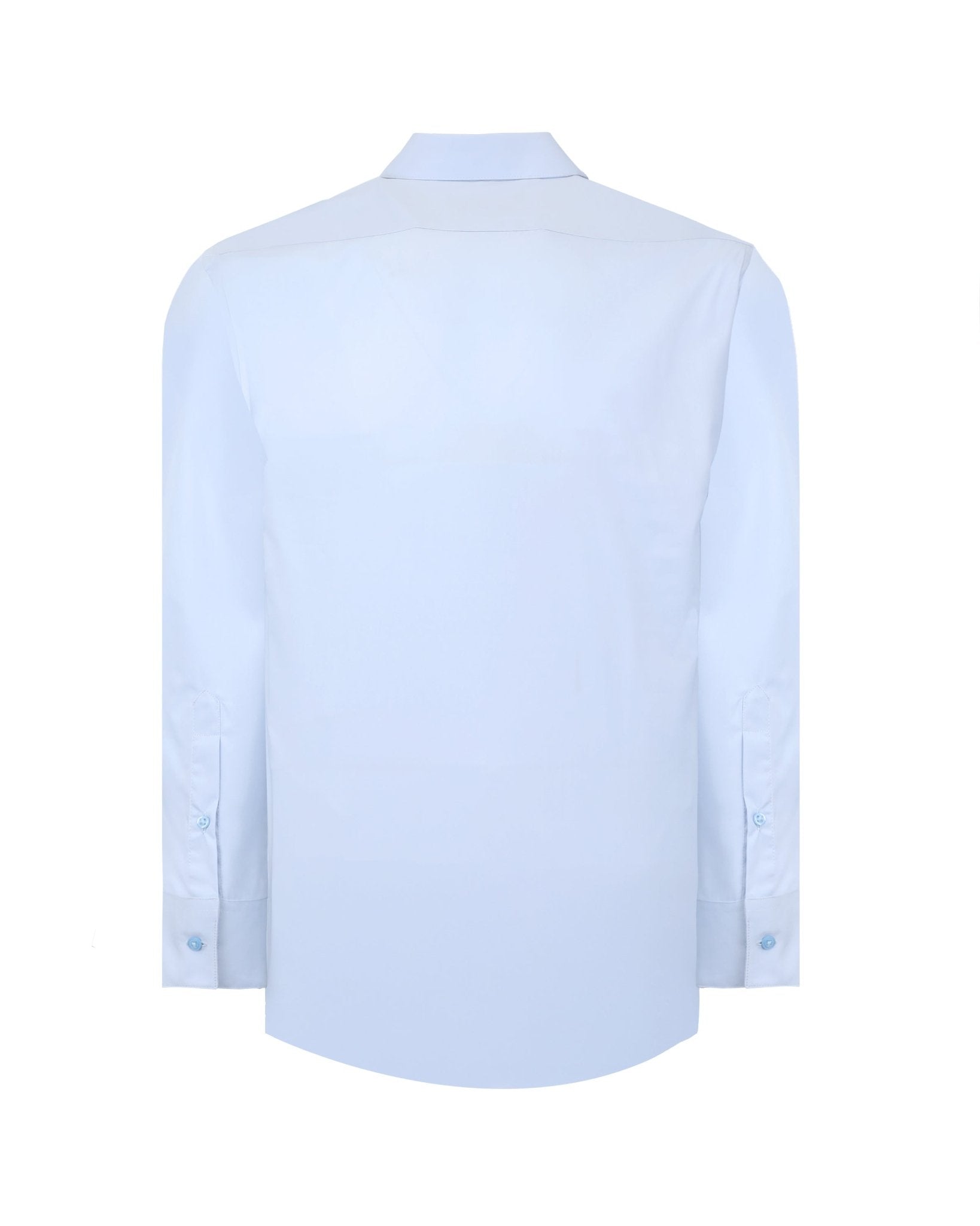 Manchester Camisa de Vestir Slim Fit con Cuello Ajustable y Puño Convertible de Algodón y Poliéster - Manchester
