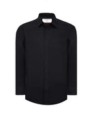 Manchester Camisa de Vestir Slim Fit con Cuello Ajustable y Puño Convertible de Algodón y Poliéster - Manchester