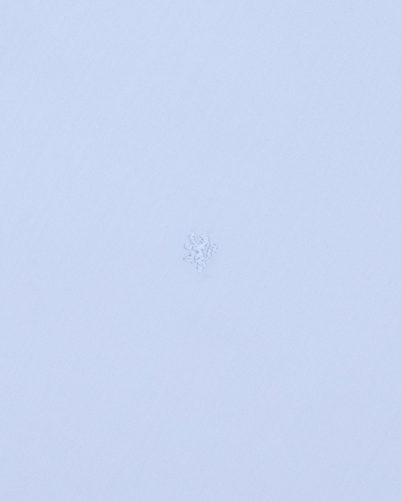 Manchester Camisa de Vestir Slim Fit con Cuello Ajustable y Puño Convertible de Algodón y Poliéster - Manchester