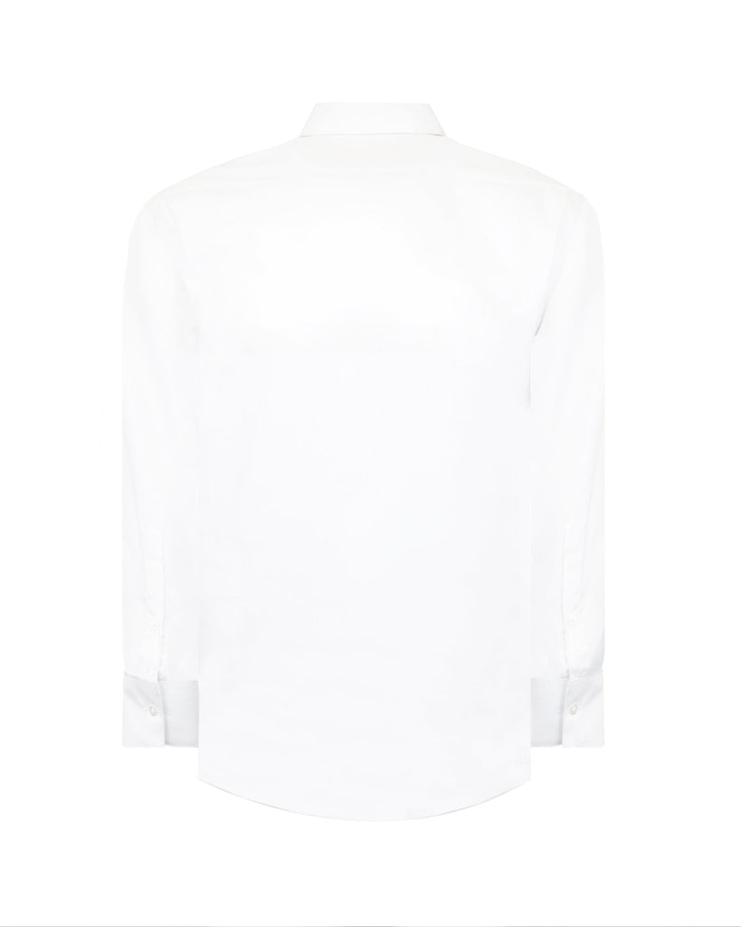 Manchester Camisa de Vestir Slim Fit con Cuello Ajustable y Puño Convertible de Algodón y Poliéster - Manchester