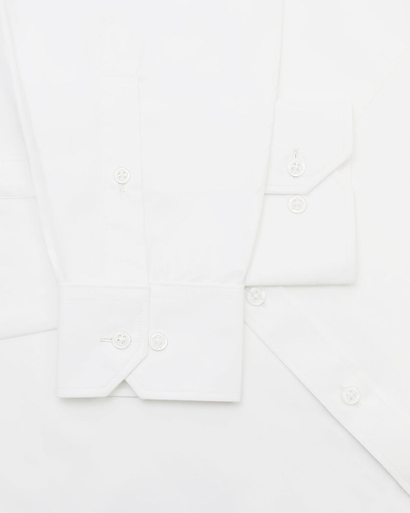 Manchester Camisa de Vestir Slim Fit con Cuello Ajustable y Puño Convertible de Algodón y Poliéster - Manchester