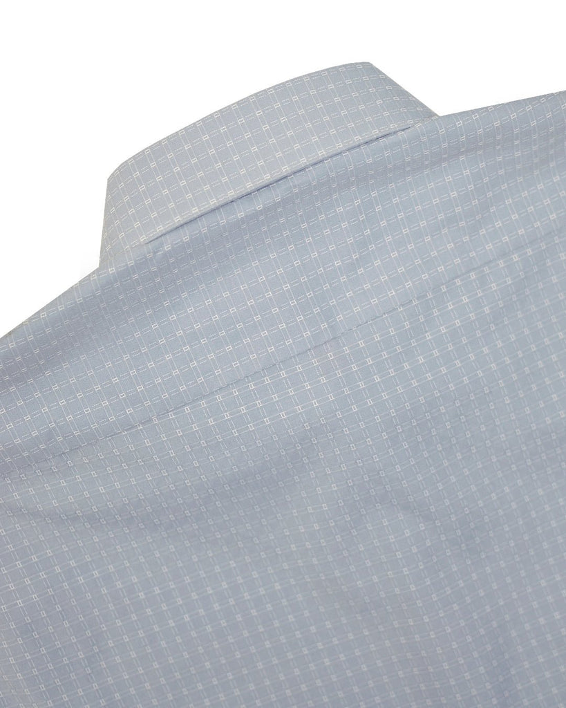 Manchester Camisa de Vestir Slim Fit Cuadrados Sutiles Manga Larga - Manchester