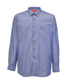 Manchester Camisa de Vestir Slim Fit Cuadros Sutiles Algodón y Poliéster Manga Larga - Manchester
