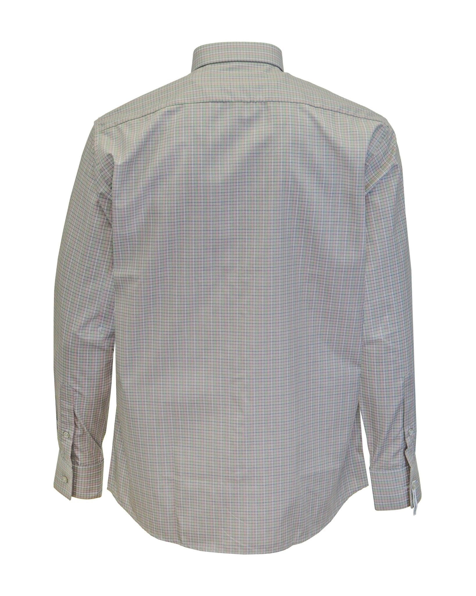 Manchester Camisa de Vestir Slim Fit Cuadros Sutiles Algodón y Poliéster Manga Larga - Manchester
