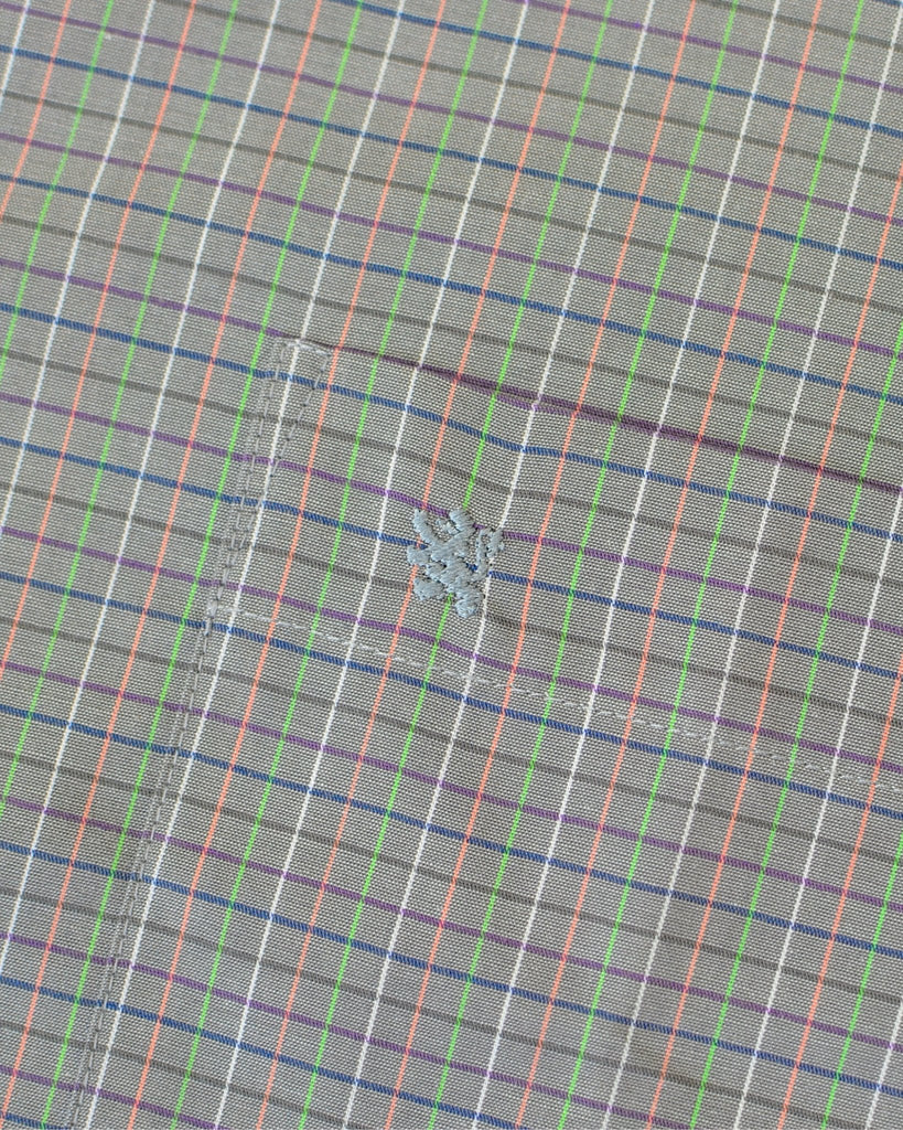 Manchester Camisa de Vestir Slim Fit Cuadros Sutiles Algodón y Poliéster Manga Larga - Manchester