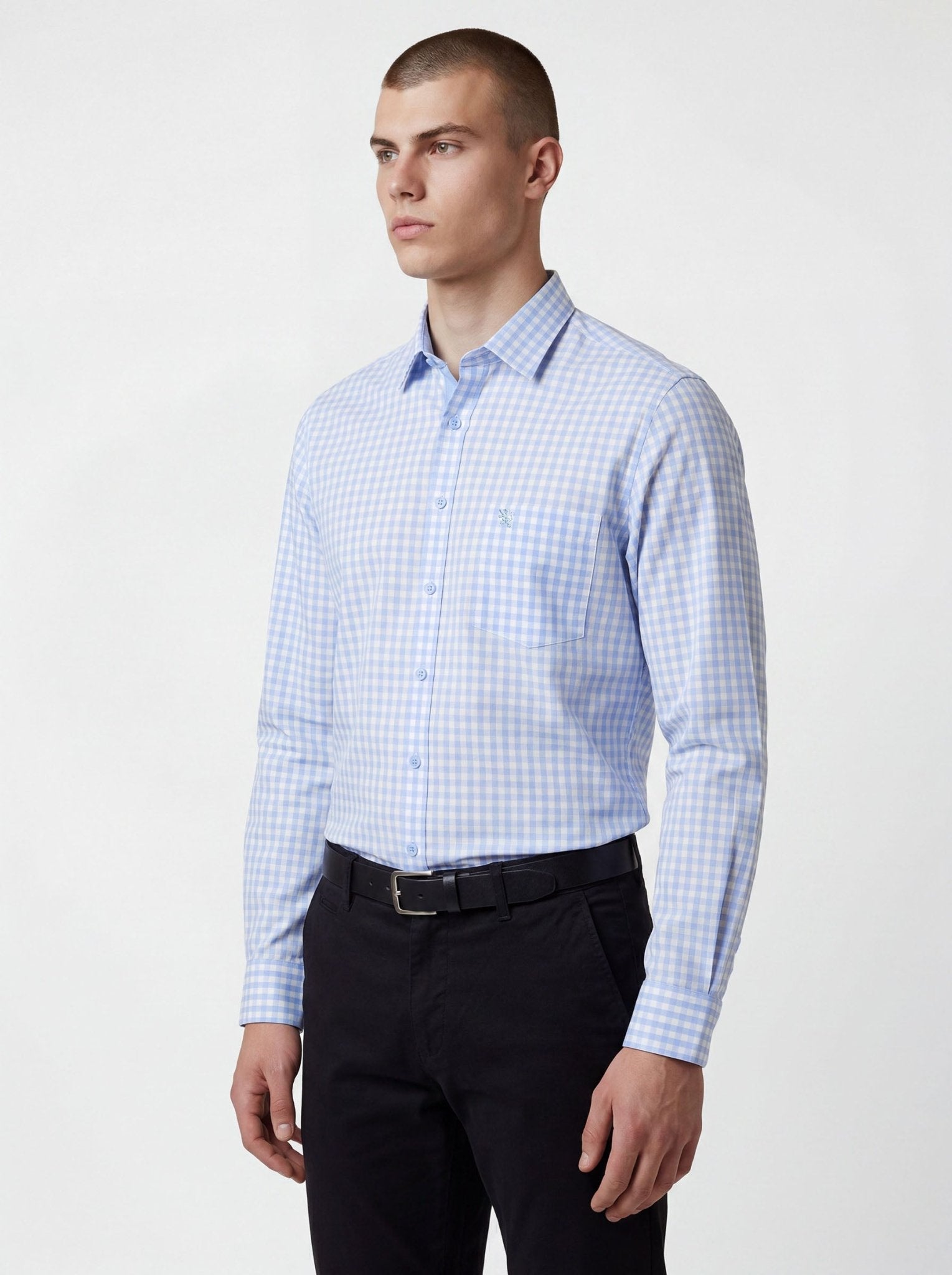 Manchester Camisa de Vestir Slim Fit Cuadros Tradicionales - Manga Larga - Manchester