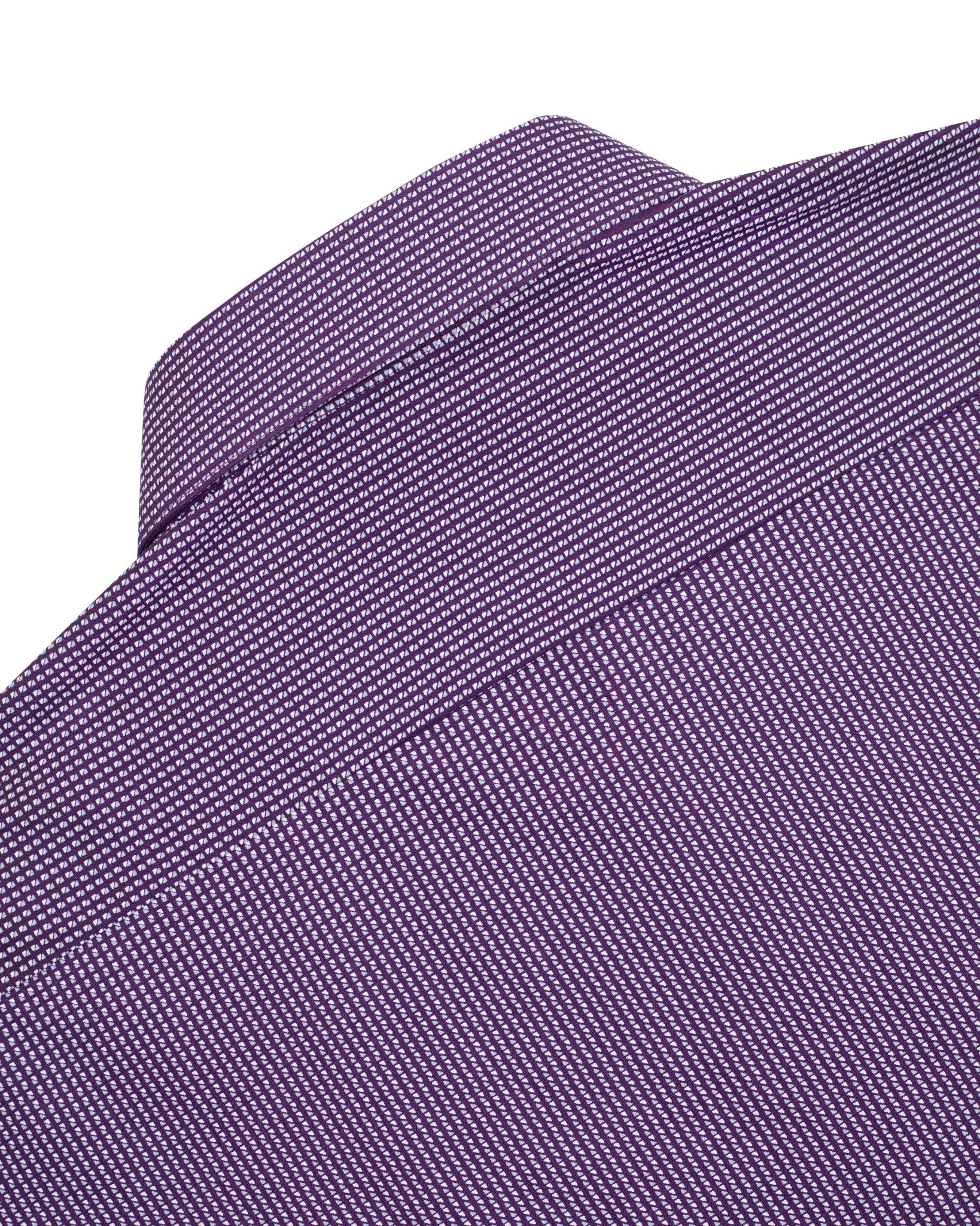 Manchester Camisa de Vestir Slim Fit en Algodón con Cuello Roma y Puño Ejecutivo - Manchester